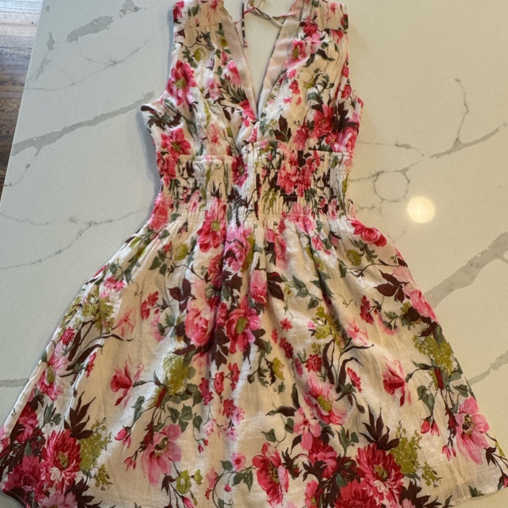 Large tall Abercrombie Floral Sleeveless Dress